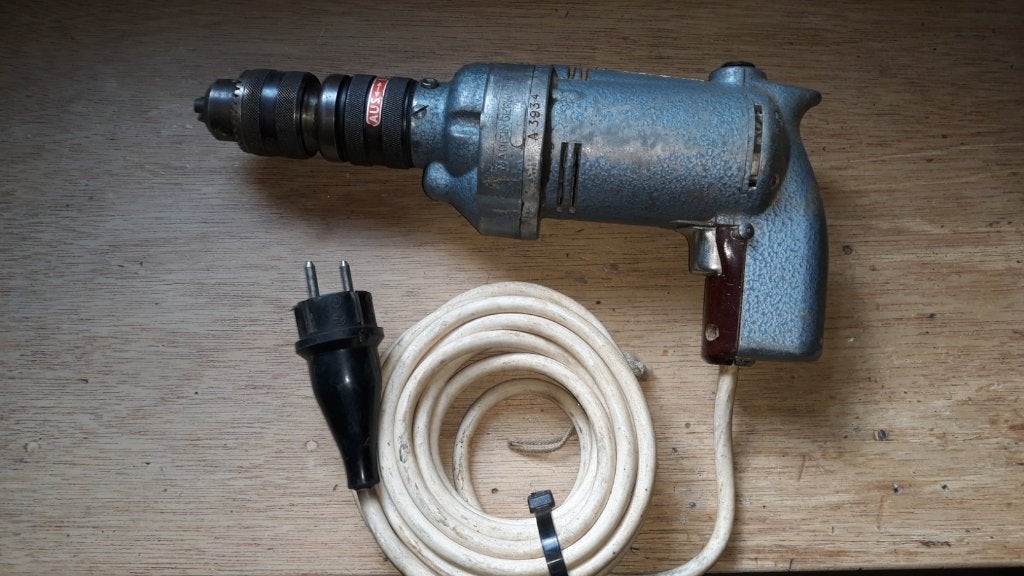 Antiek, nog werkende AEG klopboormachine jaren 60!, Ophalen of Verzenden