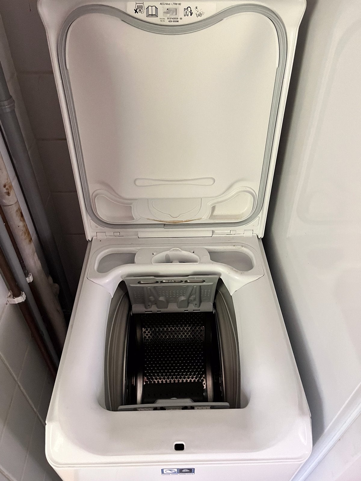 Wasmachine AEG, Witgoed en Apparatuur, Wasmachines, Ophalen, 1200 tot 1600 toeren, 4 tot 6 kg, Bovenlader
