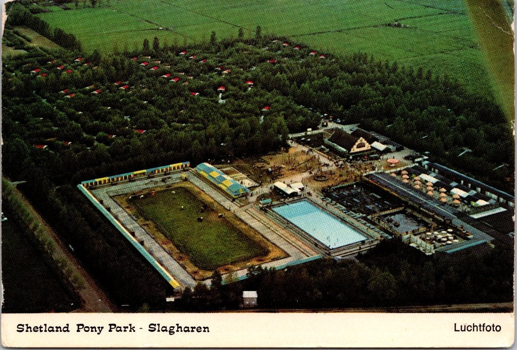 Slagharen - 12 oude ansichtkaarten Shetland  Ponypark, Verzenden, 1960 tot 1980, Gelopen, Overijssel