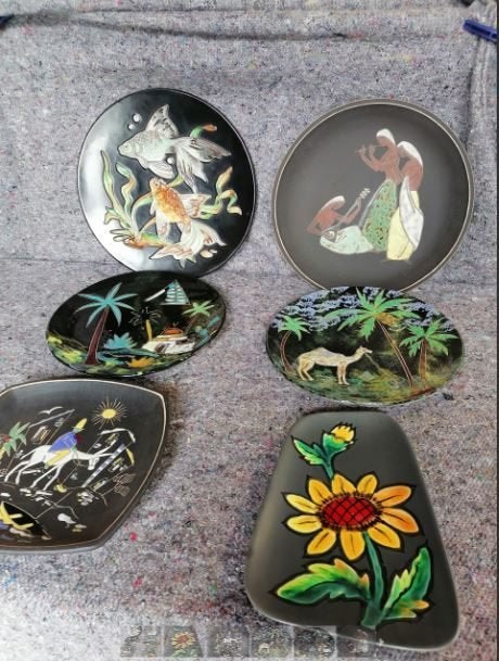 vintage wandborden mid-century 50-60er jaren, Ophalen, Huis en Inrichting