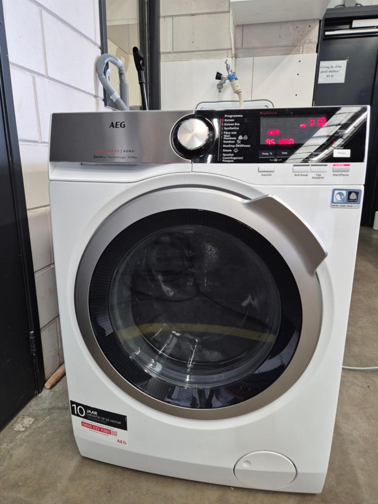 Aeg was/droog combi 10 kg 1600 toeren stoomfunctie defect, Witgoed en Apparatuur, Wasmachines, Ophalen, Gebruikt, 10 kg of meer