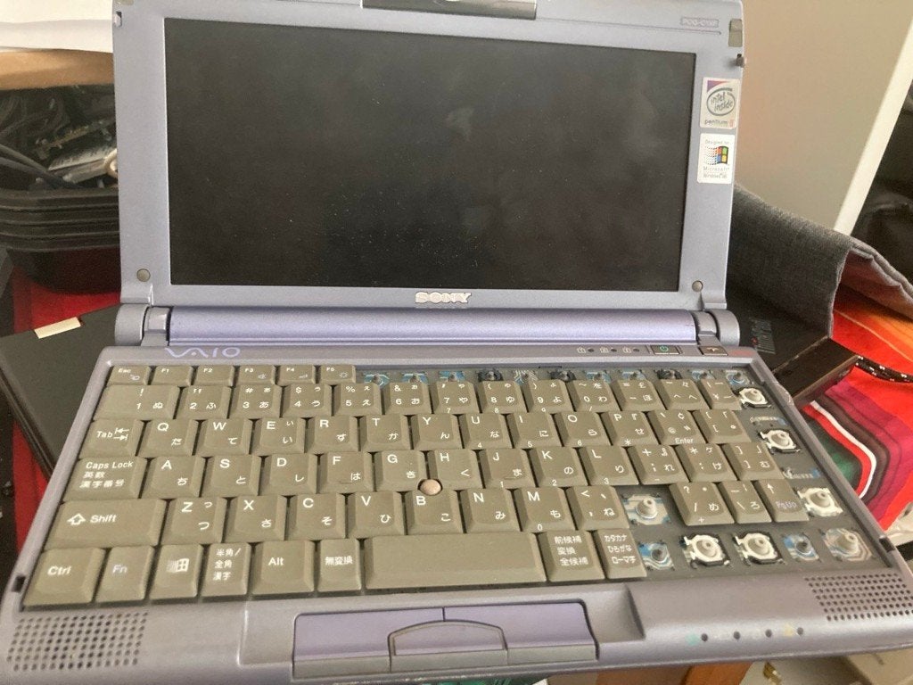 Sony PCG-C1XF, Sony VAIO, Gebruikt, HDD, Minder dan 4 GB