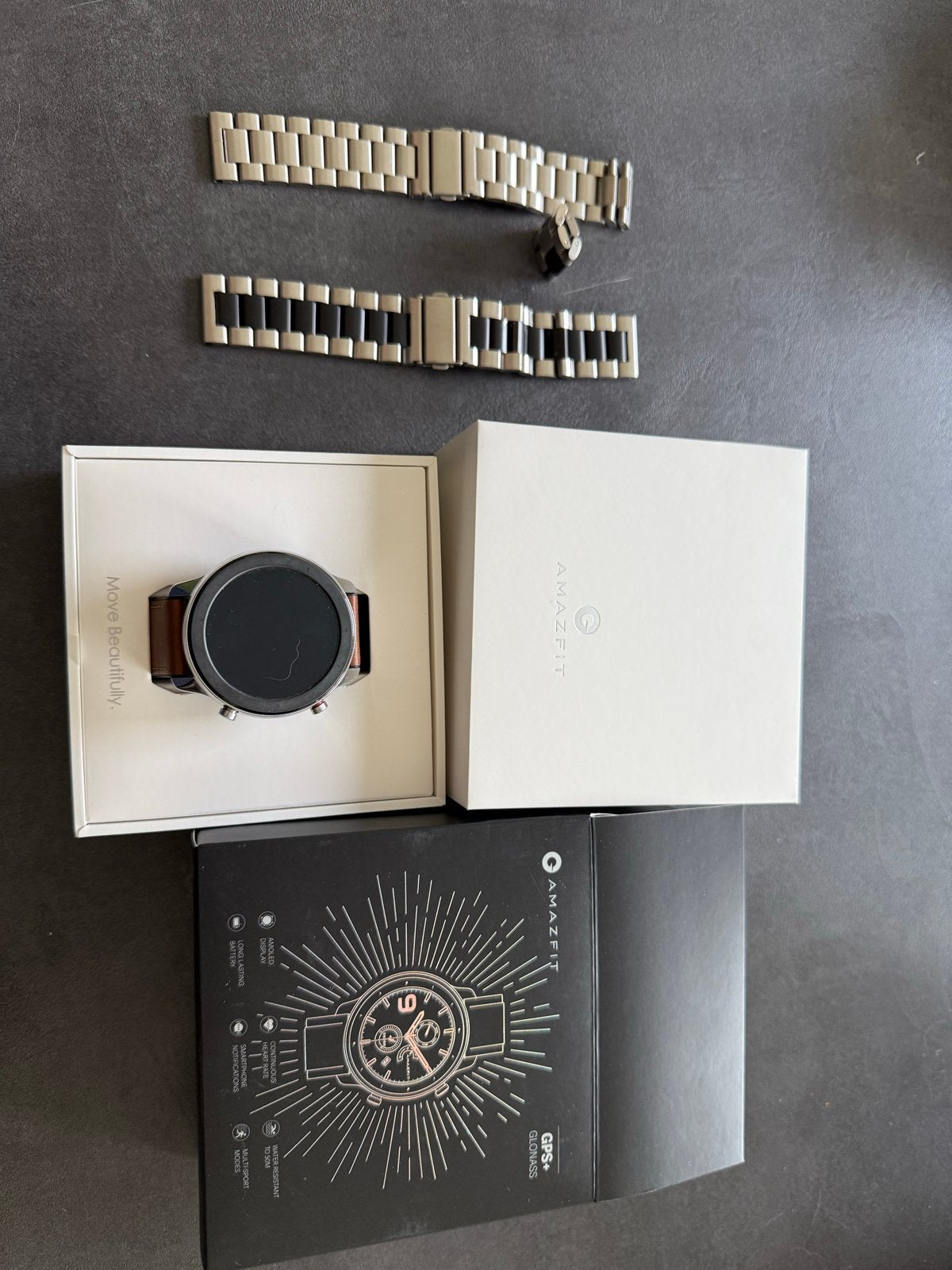 Amazfit GTR A1902 Smartwatch 47mm - Lange Accu, Zwart, Afstand, Ophalen of Verzenden, Zo goed als nieuw