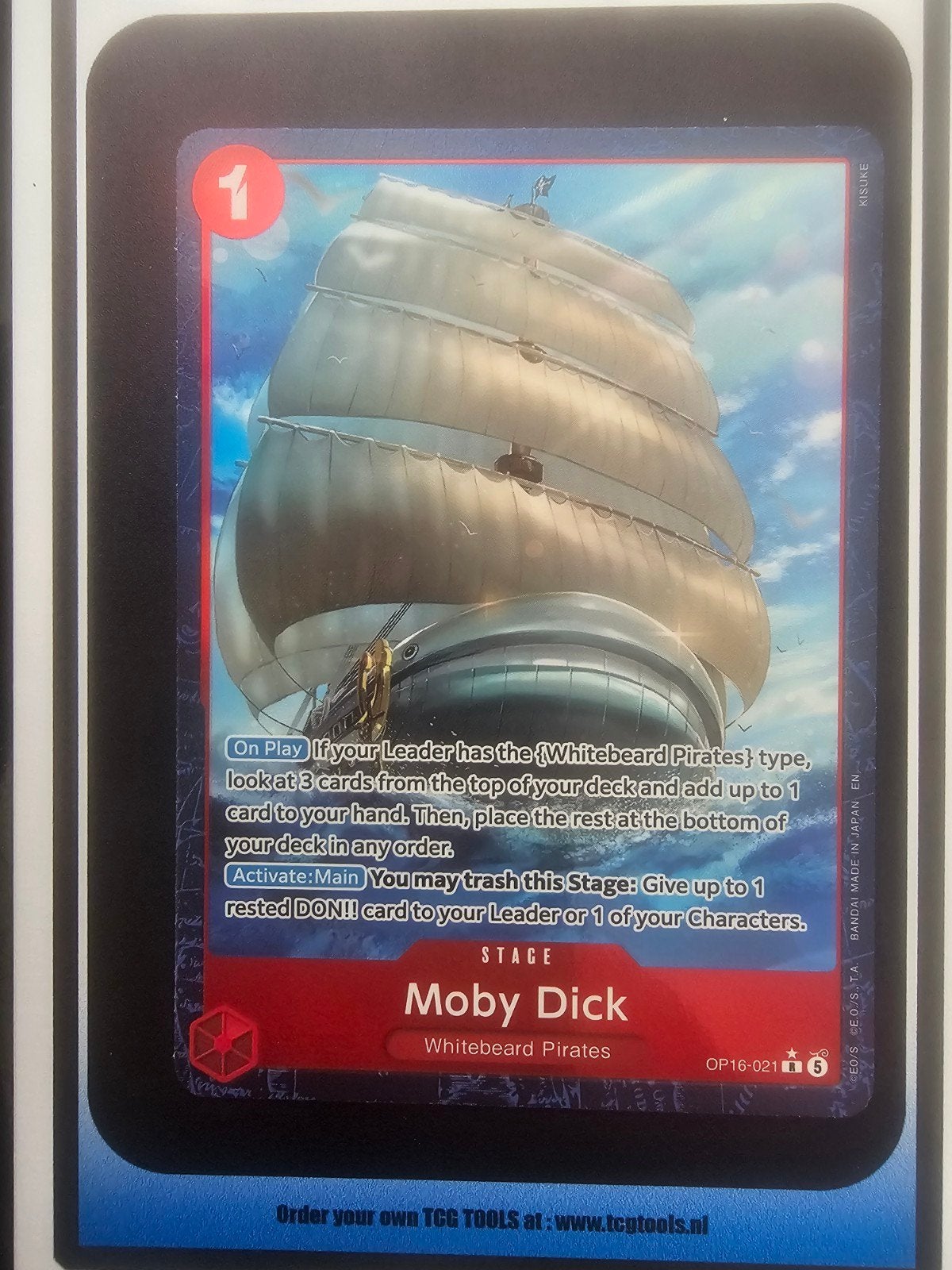 one piece moby dick op16-021, Ophalen of Verzenden, Nieuw, Losse kaart, Foil
