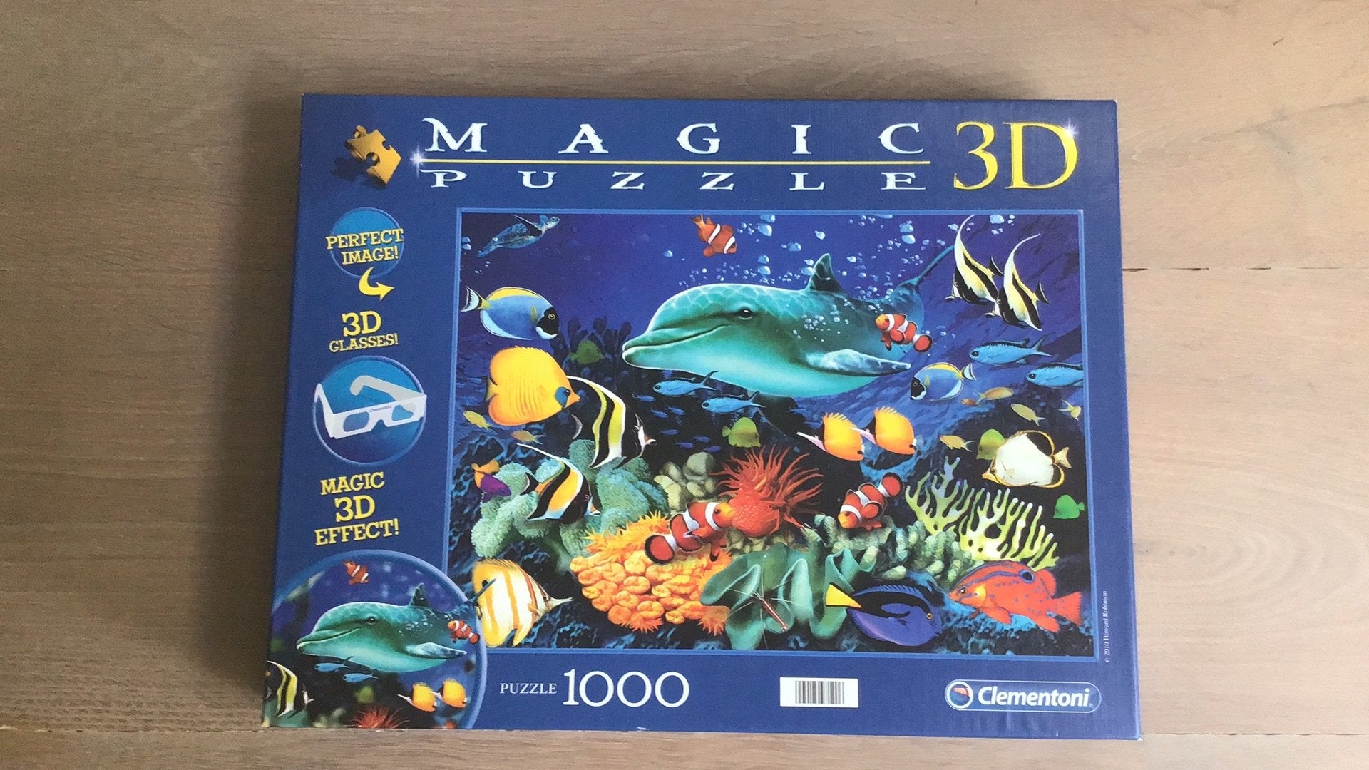 Magic 3D puzzle 1000 stukjes met bril, Ophalen of Verzenden, 500 t/m 1500 stukjes, Zo goed als nieuw