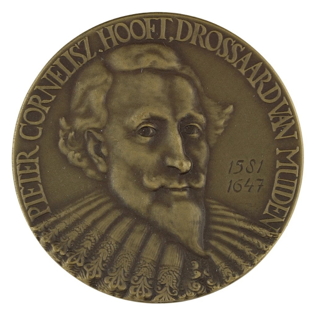 Penning VPK 1947 Joop Hekman : P.C. Hooft, Verzenden, Brons, Nederland