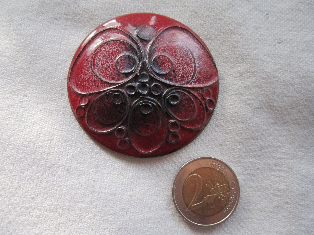8.  Schitterende oude broche, Finland, Ophalen, Overige materialen, Broche