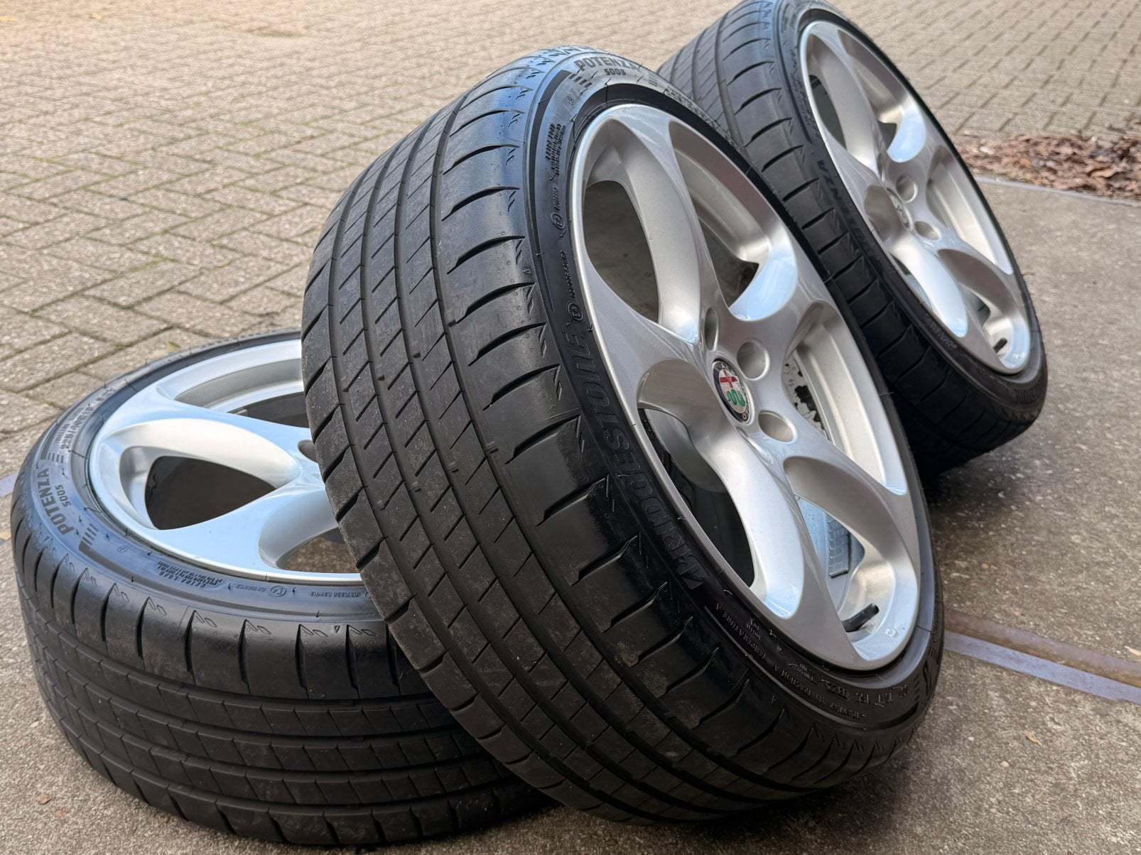 Mooie 18 inch Alfa Romeo velgen Giulietta 5x110, Ophalen, 18 inch, Gebruikt, Velg(en)