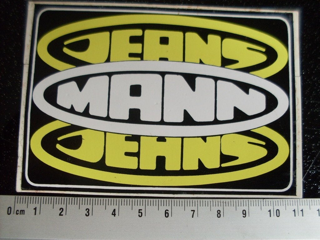 sticker mann jeans logo, Verzenden, Zo goed als nieuw, Merk