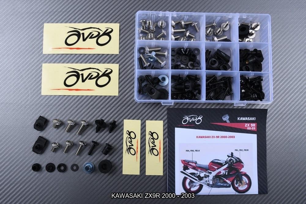 Kuip bouten set voor AVDB KAWASAKI ZX9R 2000 - 2003, Ophalen of Verzenden, Nieuw
