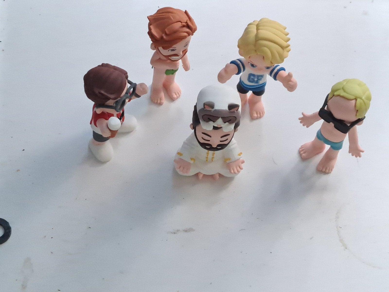 Bankzitters Figuurtjes  van de Domino's- Complete Set van 5, Verzamelen, Poppetjes en Figuurtjes, Ophalen of Verzenden, Zo goed als nieuw
