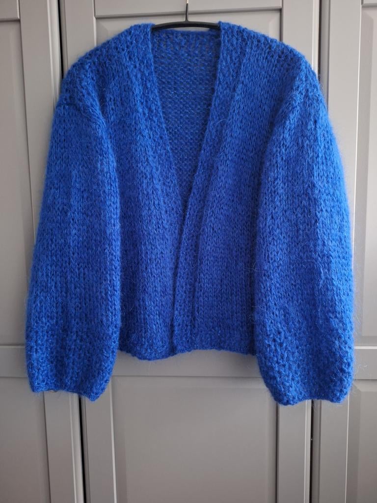 Nieuw handgemaakt alpaca vest, een maat, Ophalen of Verzenden, Nieuw, Maat 46/48 (XL) of groter, Blauw