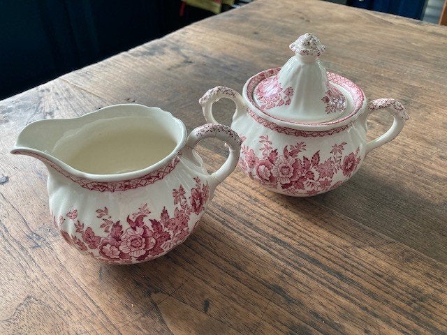 Mason's Stratford suikerpot en melkkan Masons, Huis en Inrichting, Keuken | Servies, Verzenden, Aardewerk, Overige stijlen, Overige typen
