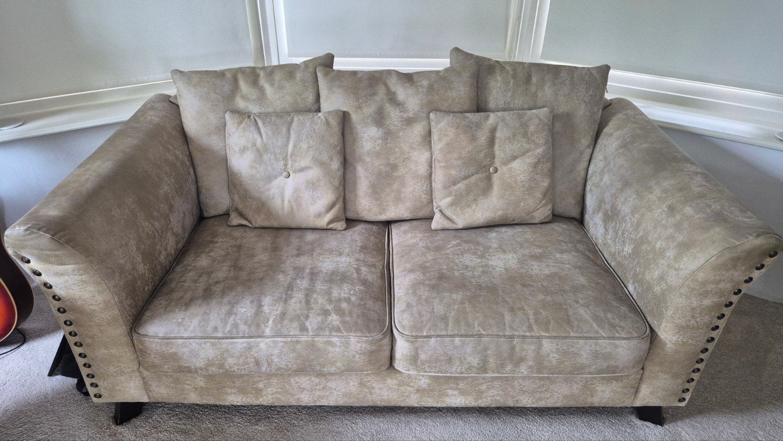 Couches. 2 x 2 person and 1 x 3 person, Ophalen, Gebruikt, 150 tot 200 cm, Tweepersoons