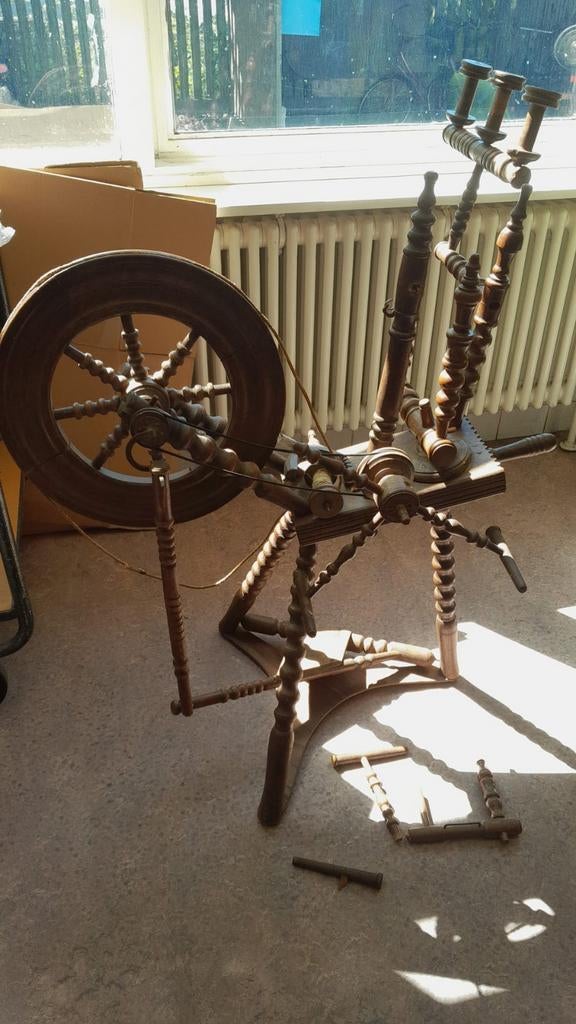 Spinnenwiel, Ophalen, Spinwol