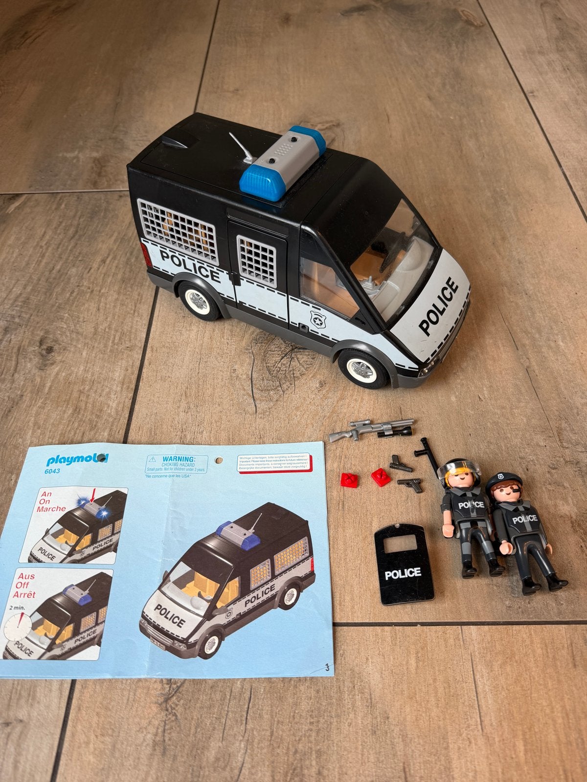 Playmobil politiebus met figuren en accessoires, Ophalen of Verzenden, Gebruikt