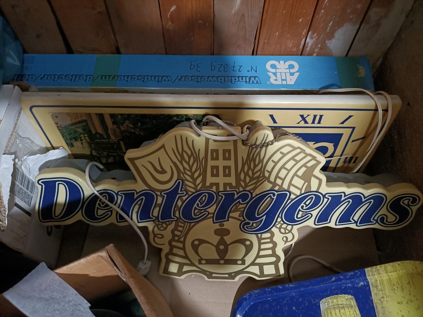 Dentergems Bier Lichtbak - Werkend, Ophalen of Verzenden, Gebruikt, Reclamebord, Plaat of Schild, Overige merken