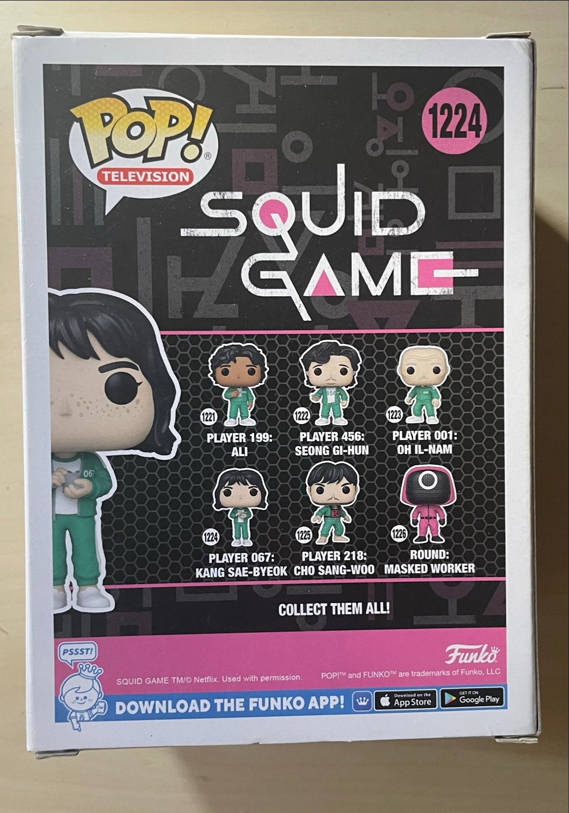 Funko Pop! Television Squid Game Player 067 Kang Sae-Byeok, Ophalen of Verzenden, Nieuw