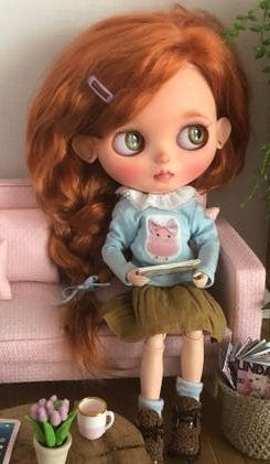 Blythe doll Illeke (popje Aya), Verzamelen, Poppen, Ophalen of Verzenden, Zo goed als nieuw, Pop