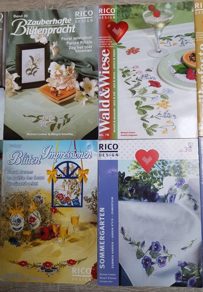Rico design - 10 patroonboekjes, Ophalen of Verzenden, Handborduren, Borduurgaren of Zijde