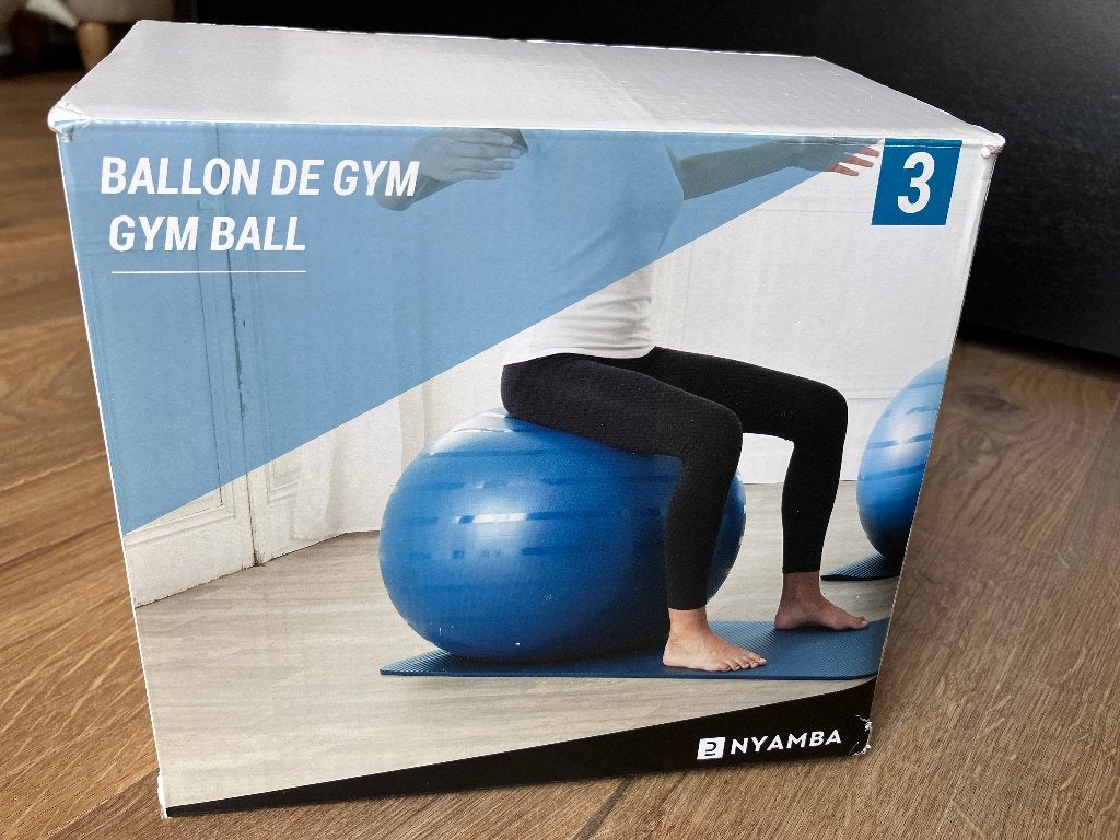 Decathlon DOMYOS fitnessbal maat 3 – 75 cm – als nieuw, Ophalen, Zo goed als nieuw, Fitnessbal