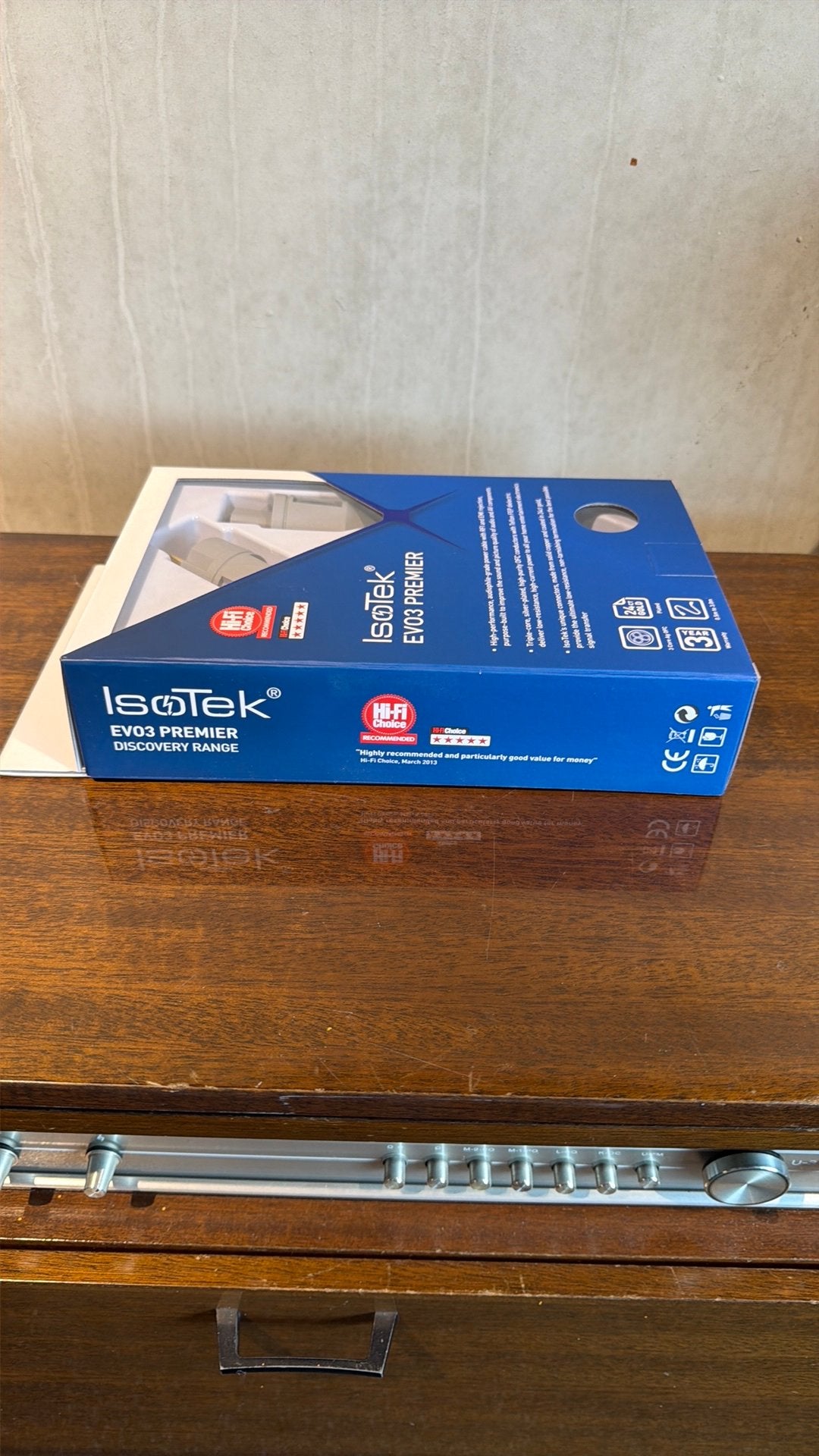 Nieuwe IsoTek EVO3 PREMIER stroomkabel 1.5M, Nieuw, Ophalen of Verzenden, Minder dan 2 meter, Overige kabels