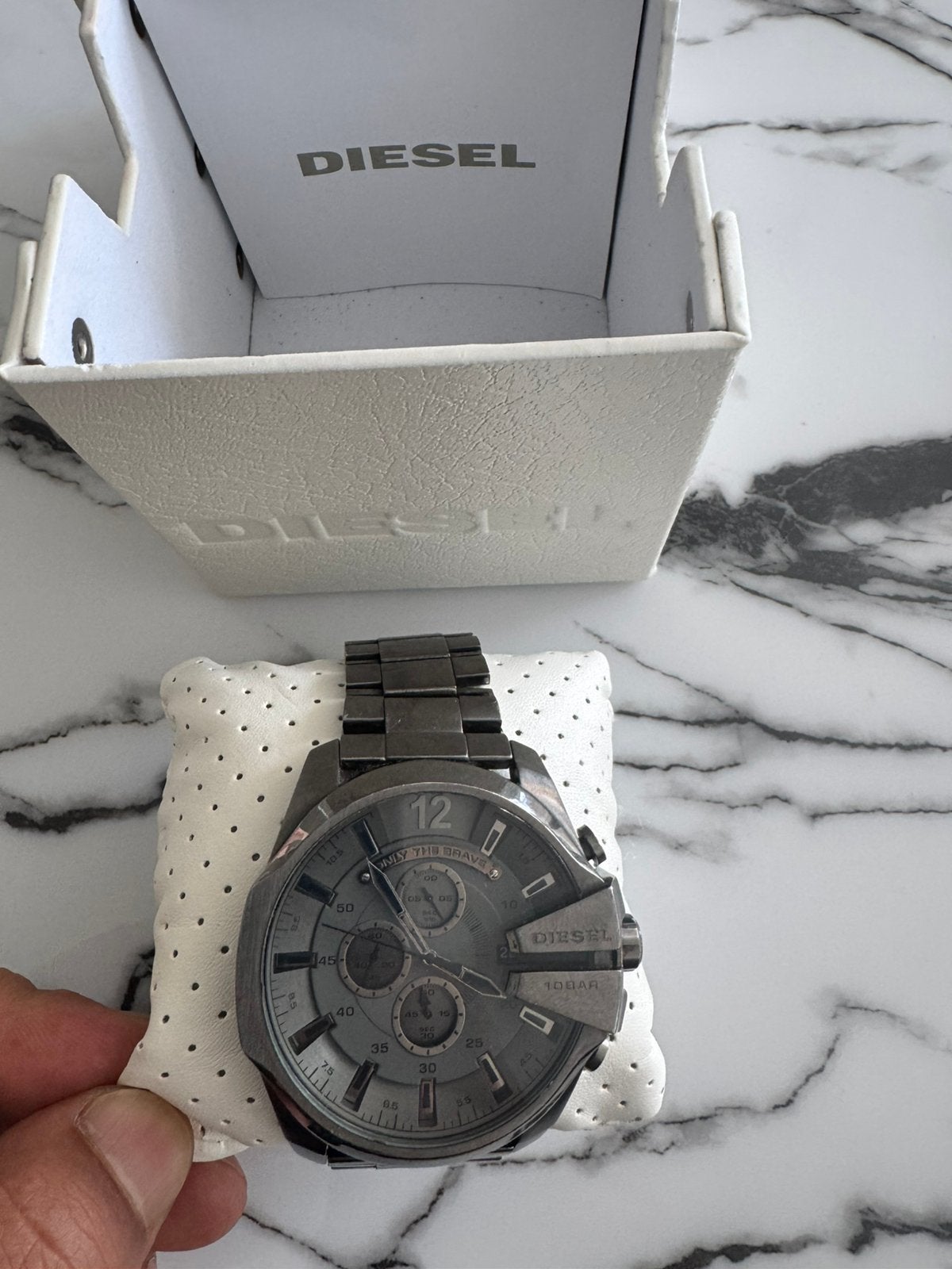 Heren horloge diesel, Ophalen, Zo goed als nieuw, Staal, Overige merken