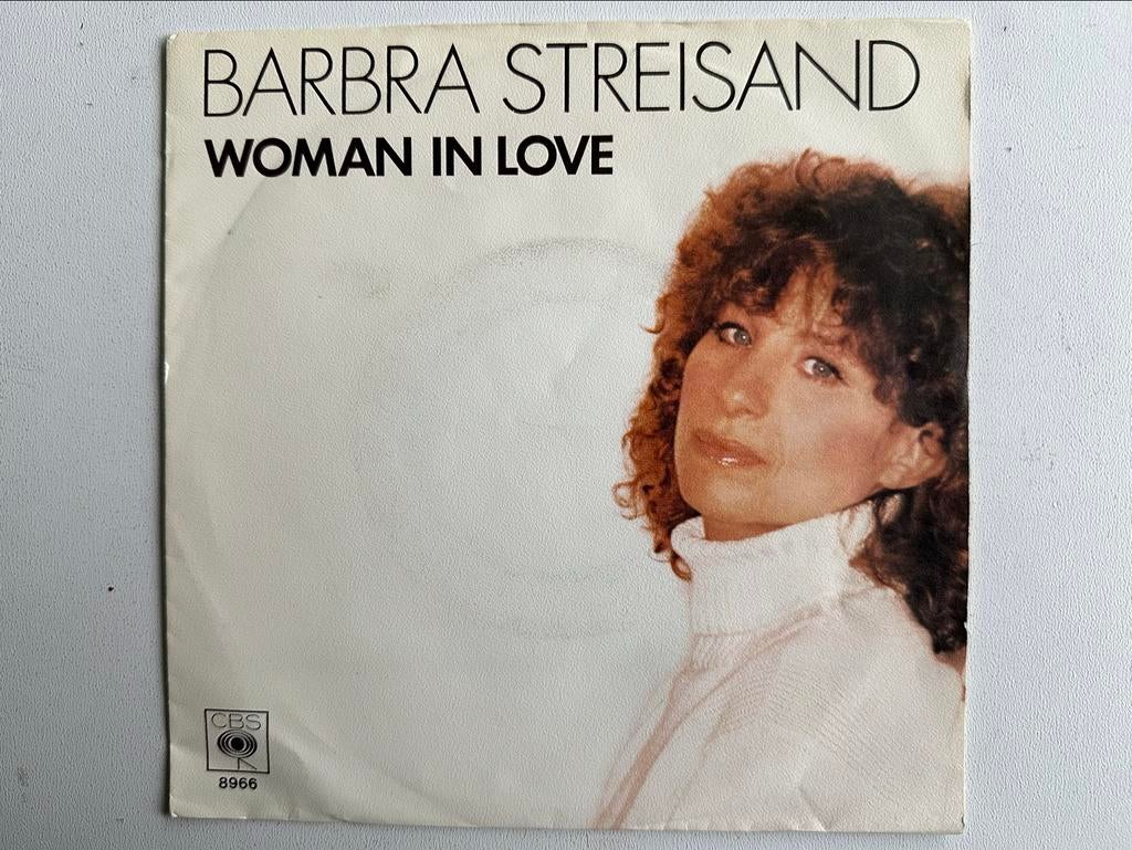 Barbra Streisand - Woman in Love (Single, 1980), Originele persing, Ophalen of Verzenden, Gebruikt, Pop