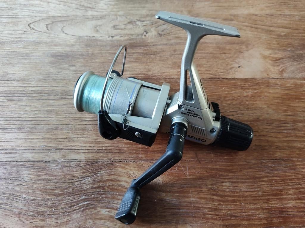 Okuma Argo SLL 700, 3 Ball Bearings Graphite Vis molen, Ophalen of Verzenden, Gebruikt, Molen