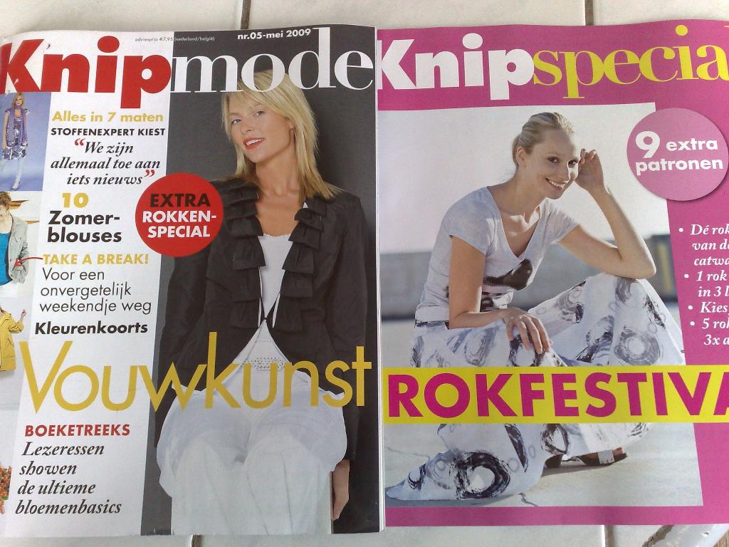 Knipmode mei 2009 & special bijlage Rokken, Verzenden, Zo goed als nieuw, Vrouw, Knipmode