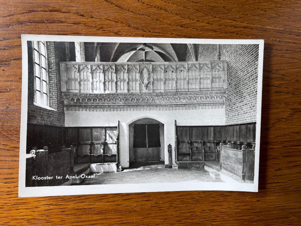 Ansichtkaart Zwart/Wit Foto "Klooster Ter Apel Oxaal", Ophalen of Verzenden, 1940 tot 1960, Gelderland