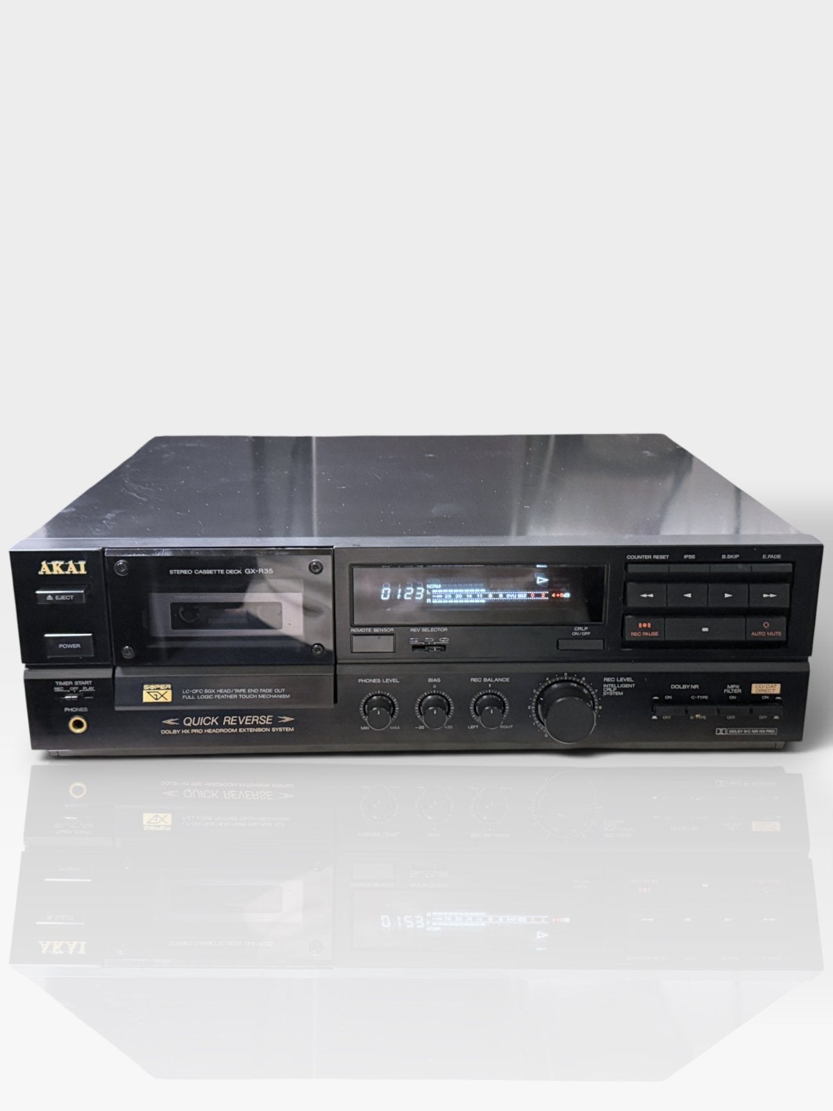 Akai GX-R35 Cassettedeck - Top conditie en werkend, Audio, Tv en Foto, Cassettedecks, Ophalen of Verzenden, Akai, Akai, Akai