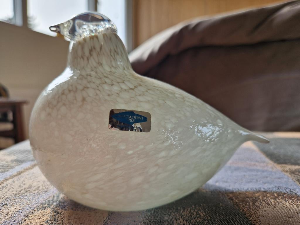 Glazen vogel (grote) Oiva Tikka Nuutajärvi, Ophalen of Verzenden