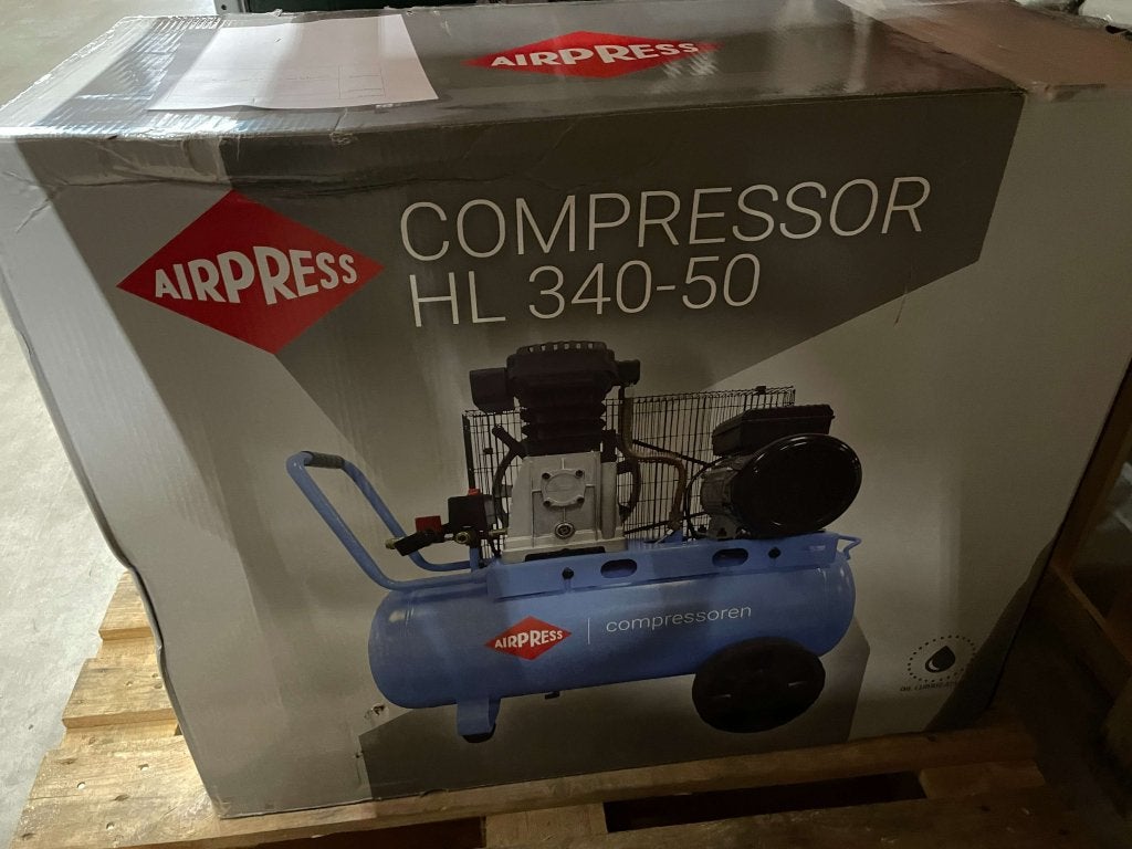 Airpress HL 340-50 Compressor - 10 bar - 210 l/min - 50L, Niet ingevuld, Ophalen of Verzenden, Zo goed als nieuw, 25 tot 100 liter