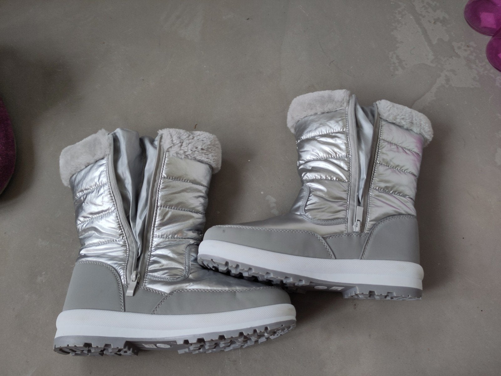 zilverkleurige snowboots maat 40 Scapino (valt als 39-40), Overige kleuren, Snowboots, Nieuw, Ophalen of Verzenden