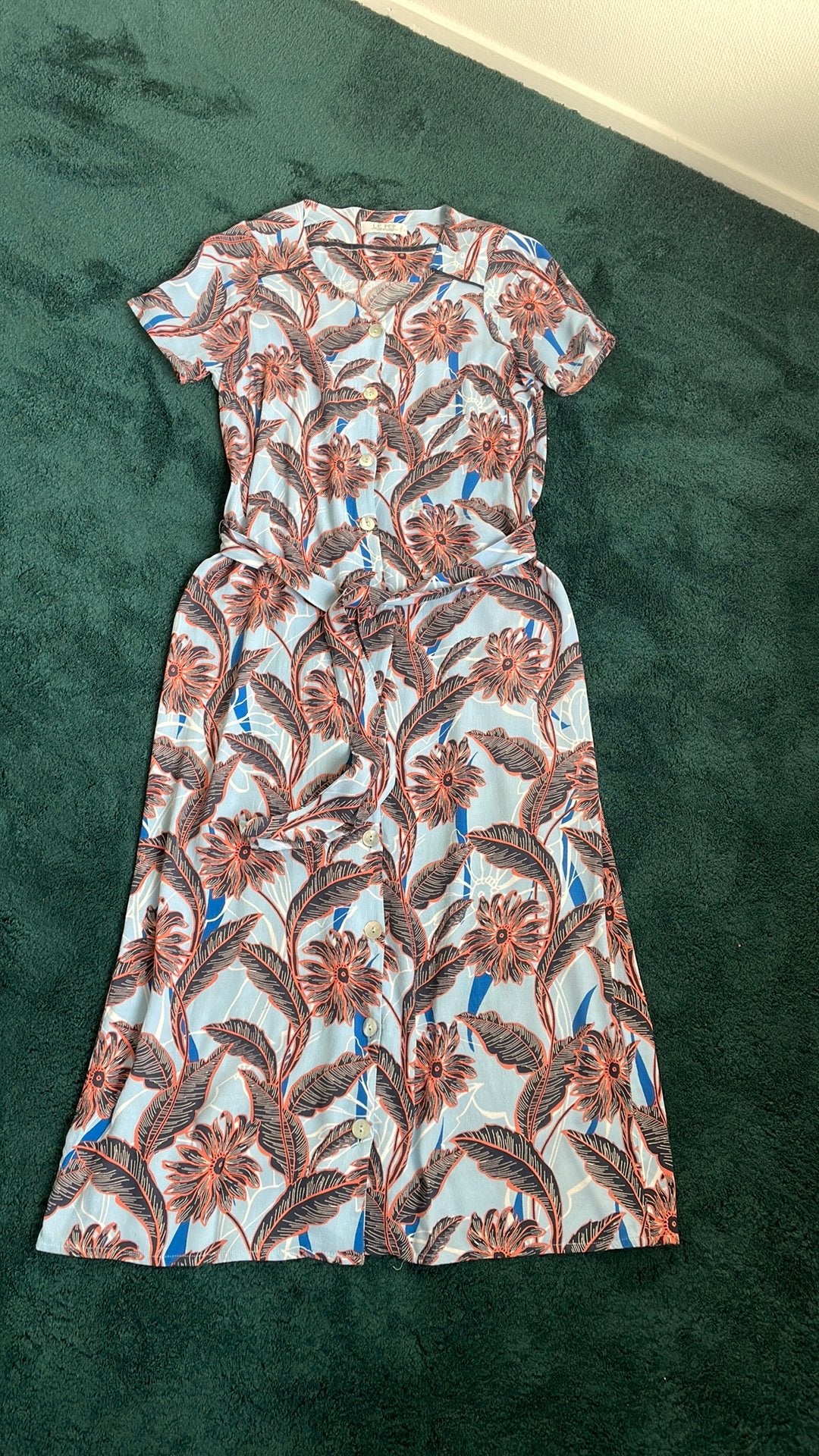 Jurk merk le pep maar 38, Kleding | Dames, Ophalen of Verzenden, Zo goed als nieuw, Maat 38/40 (M), Onder de knie
