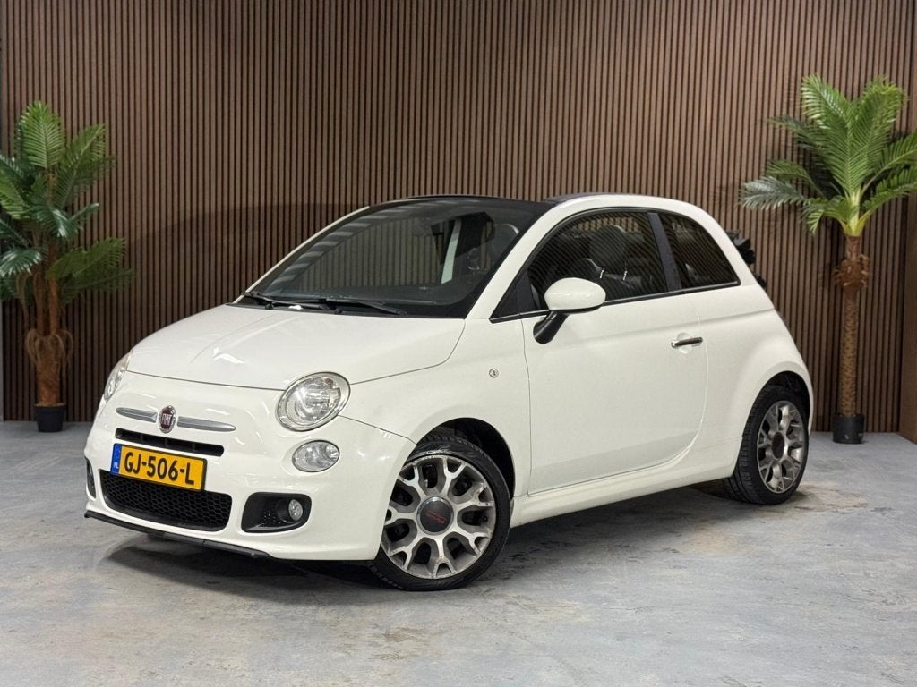 Fiat 500 C 0.9 TwinAir 500S, Auto's, Gebruikt, Wit, Bedrijf, Handgeschakeld