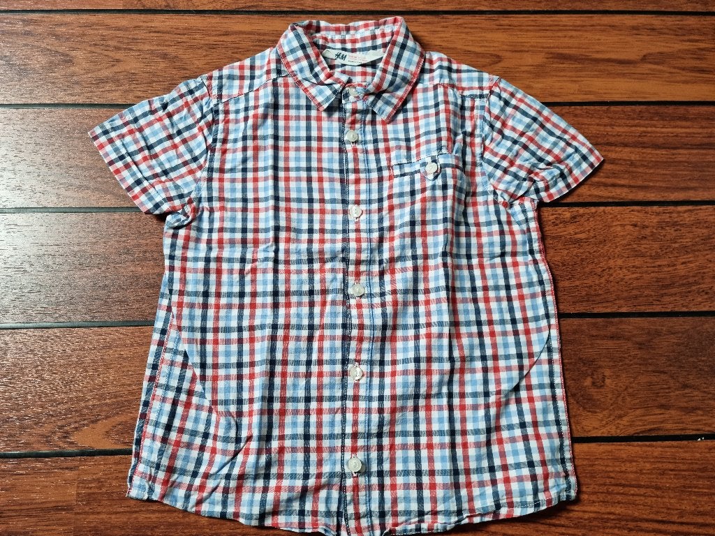 H&M blouse overhemd maat 104 ** ERG LEUK **, Kinderen en Baby's, Kinderkleding | Maat 104, H&M, Overhemd of Blouse, Ophalen of Verzenden