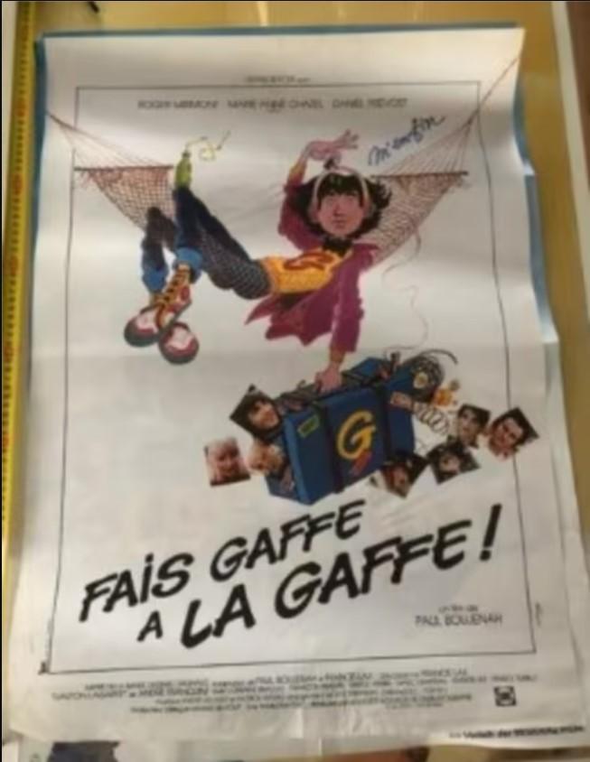 Guust flater gaston lagaffe filmposter, Verzamelen, Stripfiguren, Ophalen of Verzenden, Kuifje, Gebruikt, Plaatje, Poster of Sticker