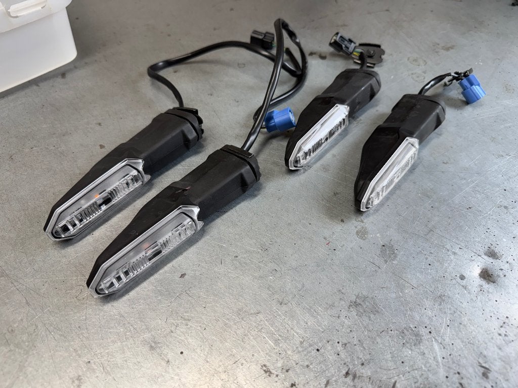 Kawasaki led knipperlichten knipperlicht set, Ophalen of Verzenden, Gebruikt