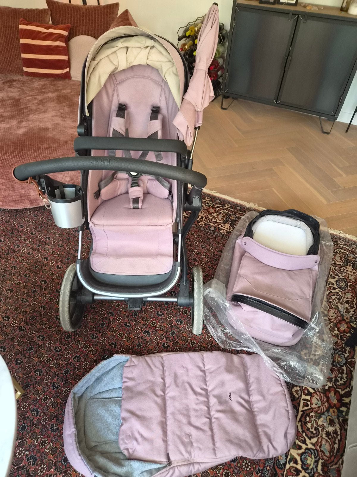 T.E.A.B! Joolz Day kinderwagen met accessoires - Compact en, Kinderen en Baby's, Kinderwagens en Combinaties, Gebruikt, Met reiswieg