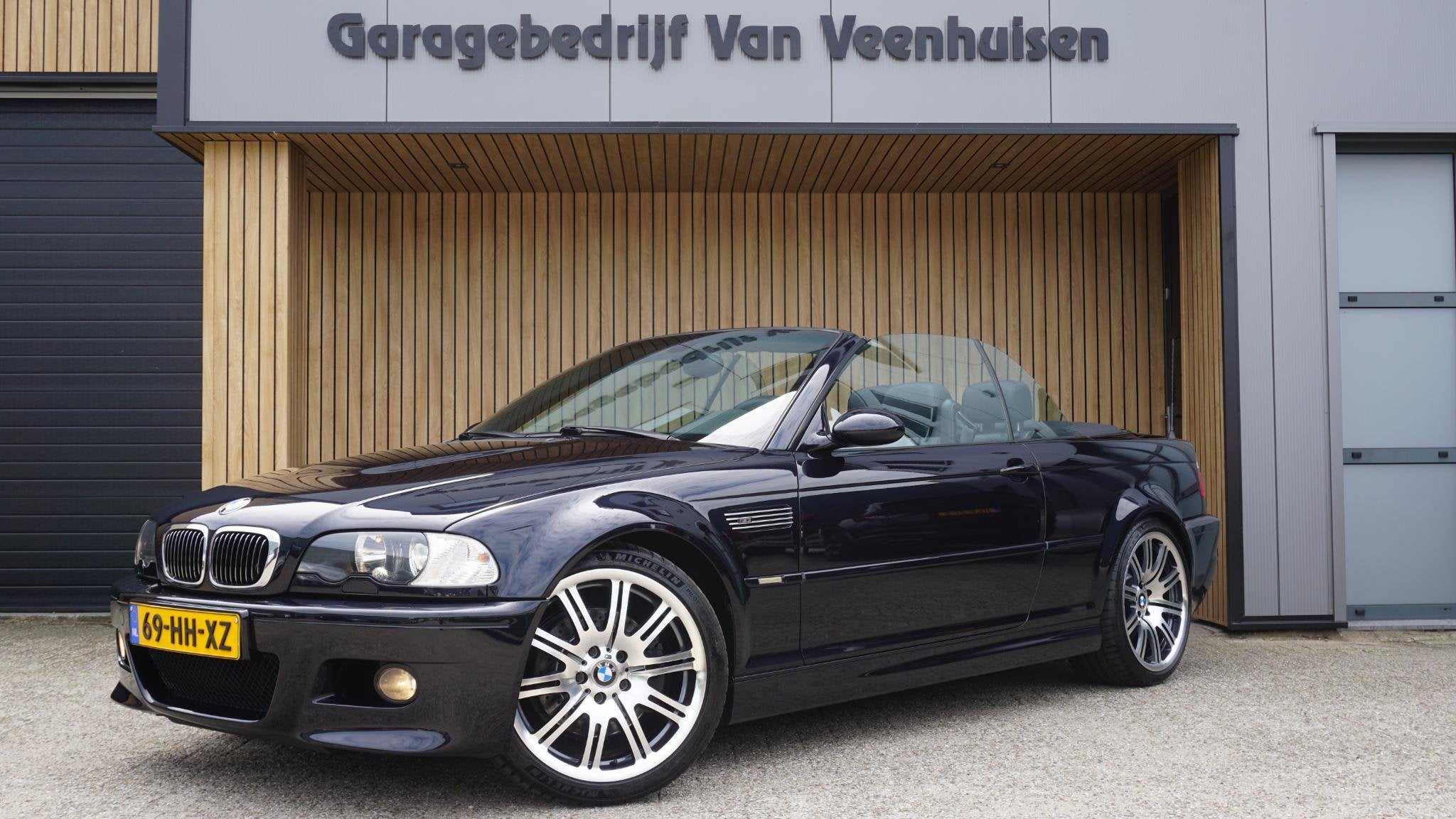 BMW M3 3-Serie Cabrio E46 3.2 S54 Handgeschakeld Leder H&K 1, Auto's, BMW, Achterwielaandrijving, Gebruikt, Zwart, Cabriolet