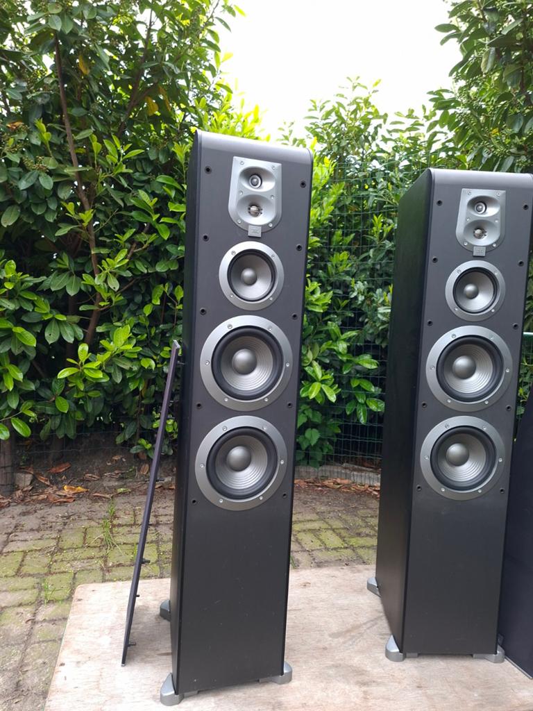 Twee JBL ES80 speakers, Audio, Tv en Foto, Luidsprekers, Ophalen of Verzenden, 120 watt of meer, Front, Rear of Stereo speakers