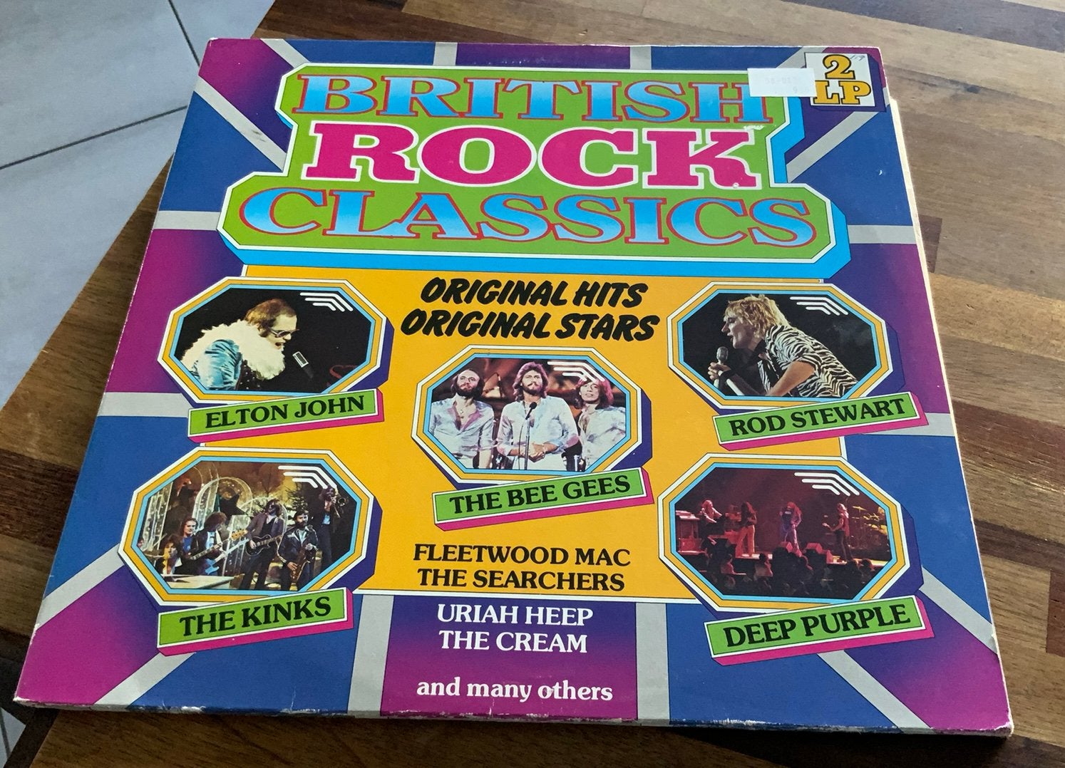DUBBEL VINYL LP BRITISH ROCK CLASSICS VARIOUS 1979 SIRE UK, Gebruikt, Verzenden, Beschermende buitenhoes, 12 inch