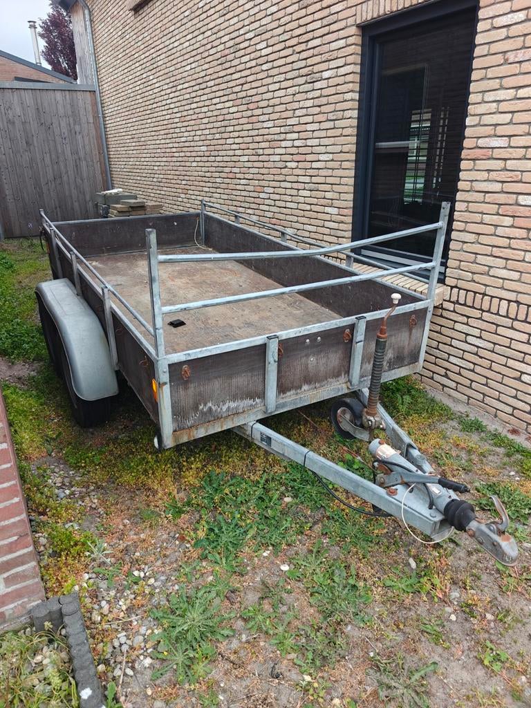 Tandemasser aanhangwagen 300x150cm in prima staat, Auto diversen, Aanhangers en Bagagewagens, Ophalen of Verzenden, Gebruikt