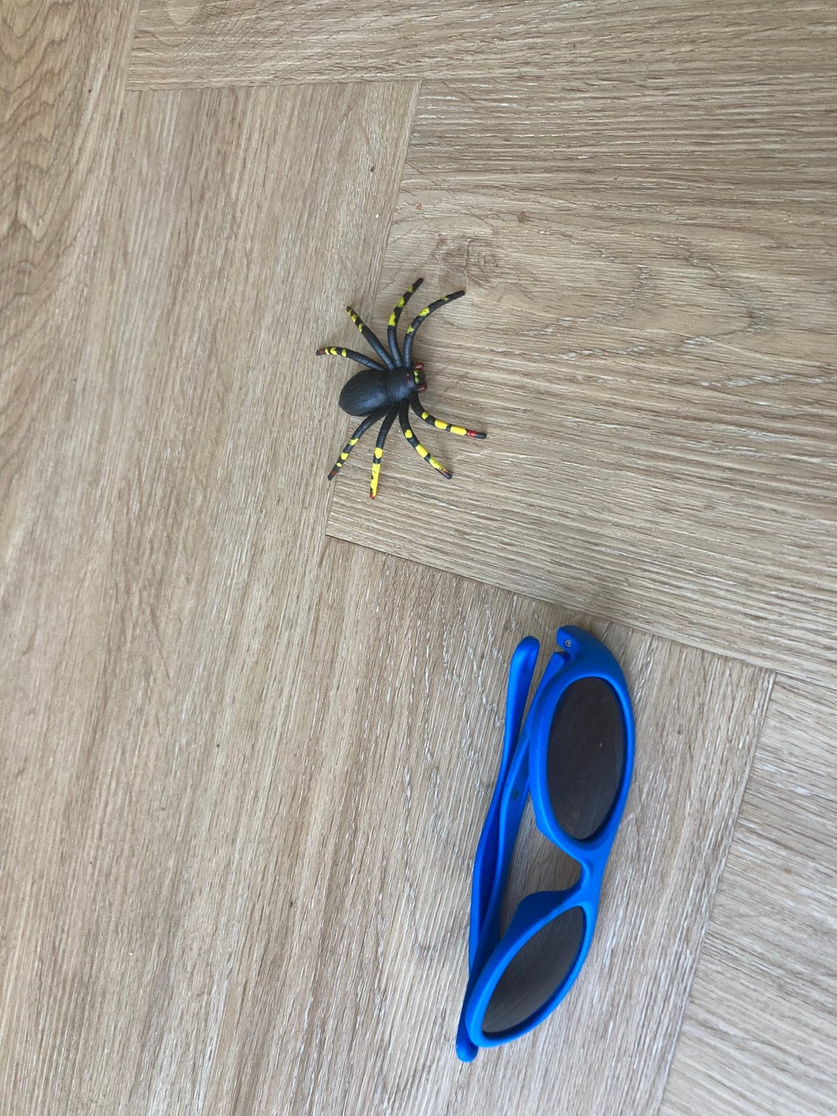 Zonnebril met spin, Ophalen of Verzenden, Zo goed als nieuw, Overige materialen