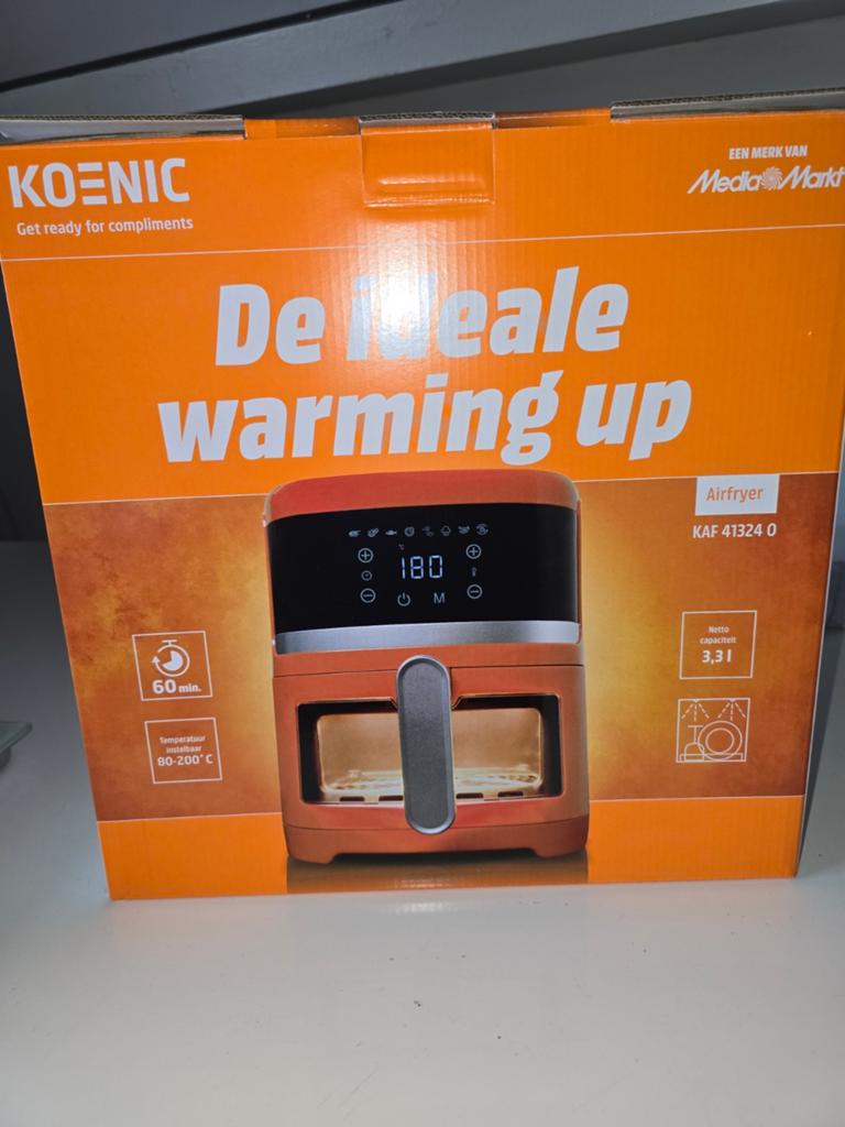 Koenic Airfryer KAF 41324 O - Nieuw in doos, Witgoed en Apparatuur, Airfryers, Ophalen