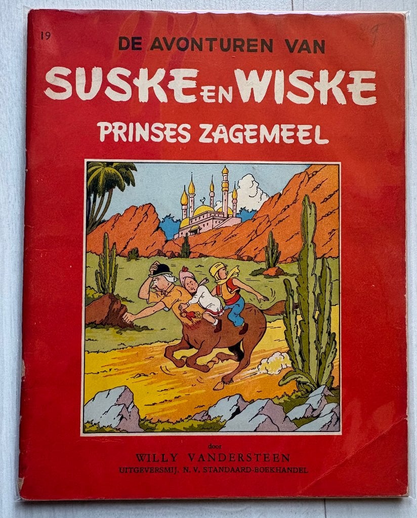 Suske en Wiske Rode Reeks Vlaams 5 Prinses Zagemeel, Boeken, Eén stripboek, Ophalen of Verzenden, Gelezen, Willy Vandersteen
