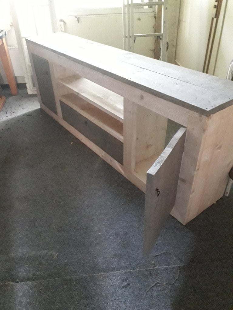 Tv kast  steigerhout, Ophalen, Zo goed als nieuw, 25 tot 50 cm, Minder dan 100 cm