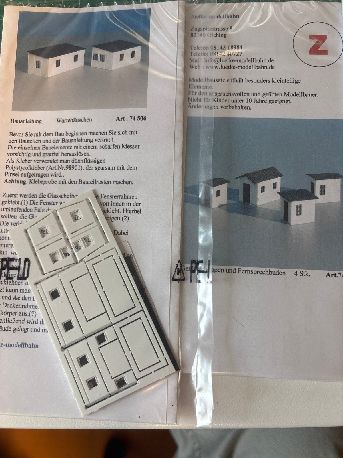 Lütke Bouwpakketten schaal Z - Diverse Gebouwen, Overige merken, Gelijkstroom of Wisselstroom, Overige typen, Nieuw